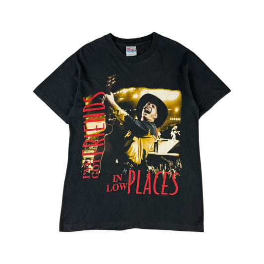 Vintage Hanes Shirt 1996 Garth Brooks "Blame it all on my roots- Friends in Low Places" Single Stitch Schwarz M