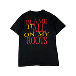 Vintage Hanes Shirt 1996 Garth Brooks "Blame it all on my roots- Friends in Low Places" Single Stitch Schwarz M