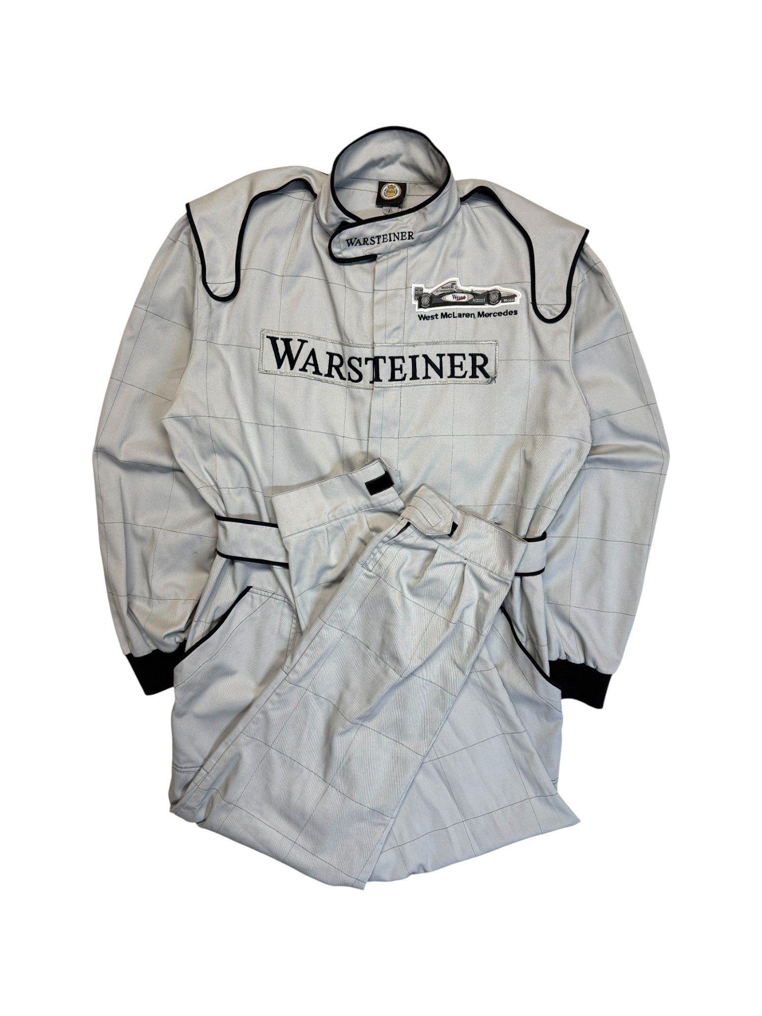 90s McLaren Racing-Einteiler Warsteiner Grau XL
