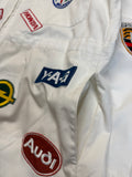 80s Motorsport-Workwear Overall Patches Weiß XL-XXL