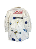 80s Motorsport-Workwear Overall Patches Weiß XL-XXL