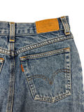 1986 Levi’s Denim Midi Skirt Orange Tab Blau