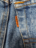 1986 Levi’s Denim Midi Skirt Orange Tab Blau