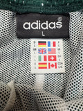 90s Adidas Basketball Set Shorts+Tanktop Made In Portugal Weiß Grün