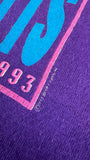 Vintage Fruit Of The Loom Shirt 1993 Barry-Manilow Greatest-Hits Tour Single Stitch Made In USA Lila XL