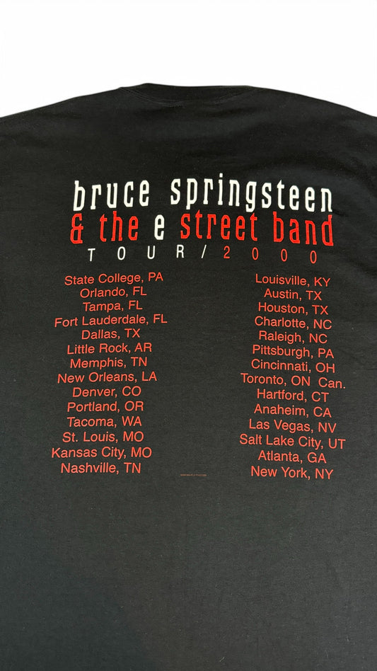 Vintage Allsport Maxweight Shirt 2000 Bruce Springsteen And The E Street Band Tour Single Stitch Made In USA Schwarz XXL