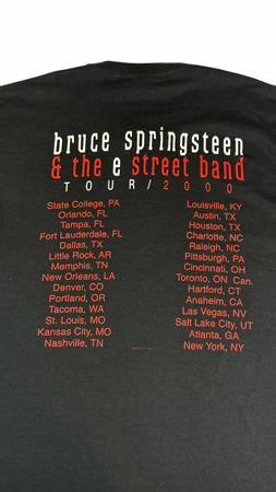 Vintage Allsport Maxweight Shirt 2000 Bruce Springsteen And The E Street Band Tour Single Stitch Made In USA Schwarz XXL