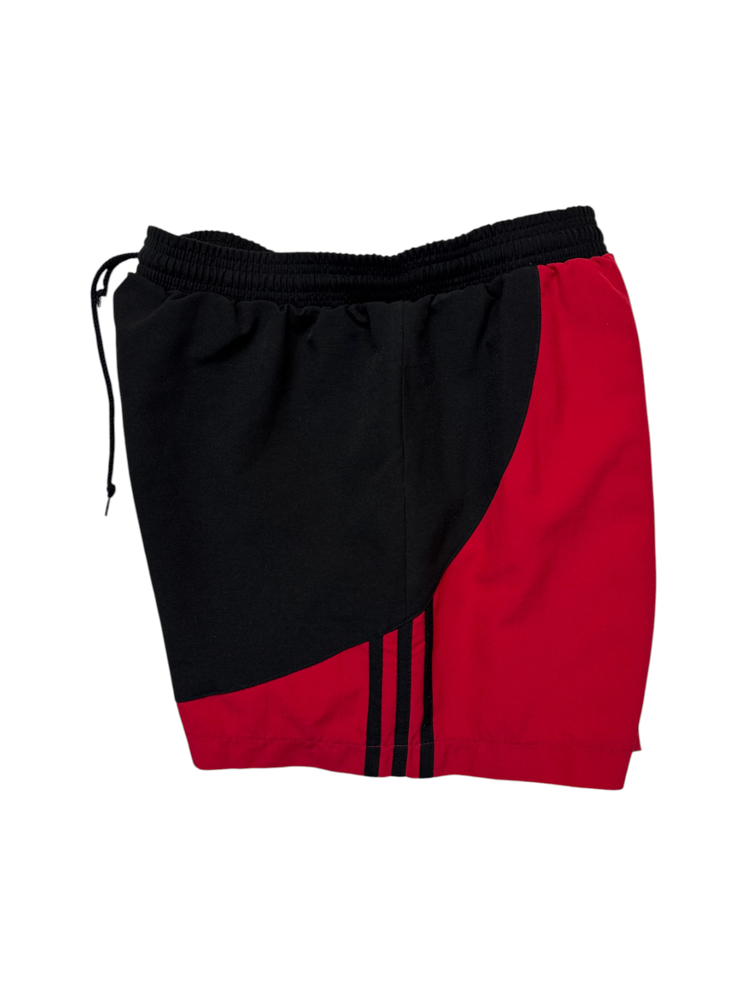 90s Adidas Shorts Schwarz Rot