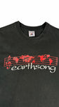 Vintage Fruit Of The Loom Shirt 90s "earthsong" Single Stitch Made In Canada Schwarz XL