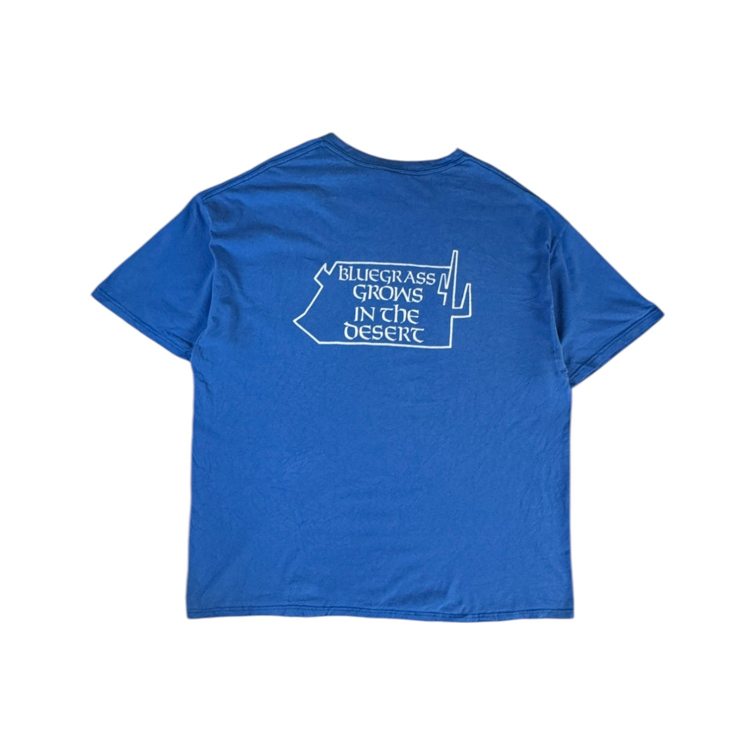Vintage Hanes Shirt 90s Arizona Bluegrass Association "grows in the desert" Single Stitch Blau 2XL