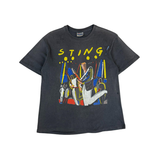 Vintage Hanes Shirt 1988 Sting "The Police" Promo Made In USA Single Stitch Faded Schwarz L