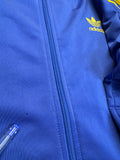 90s Adidas Sportjacke Firebird Blau Gelb D7 L