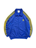 90s Adidas Sportjacke Firebird Blau Gelb D7 L