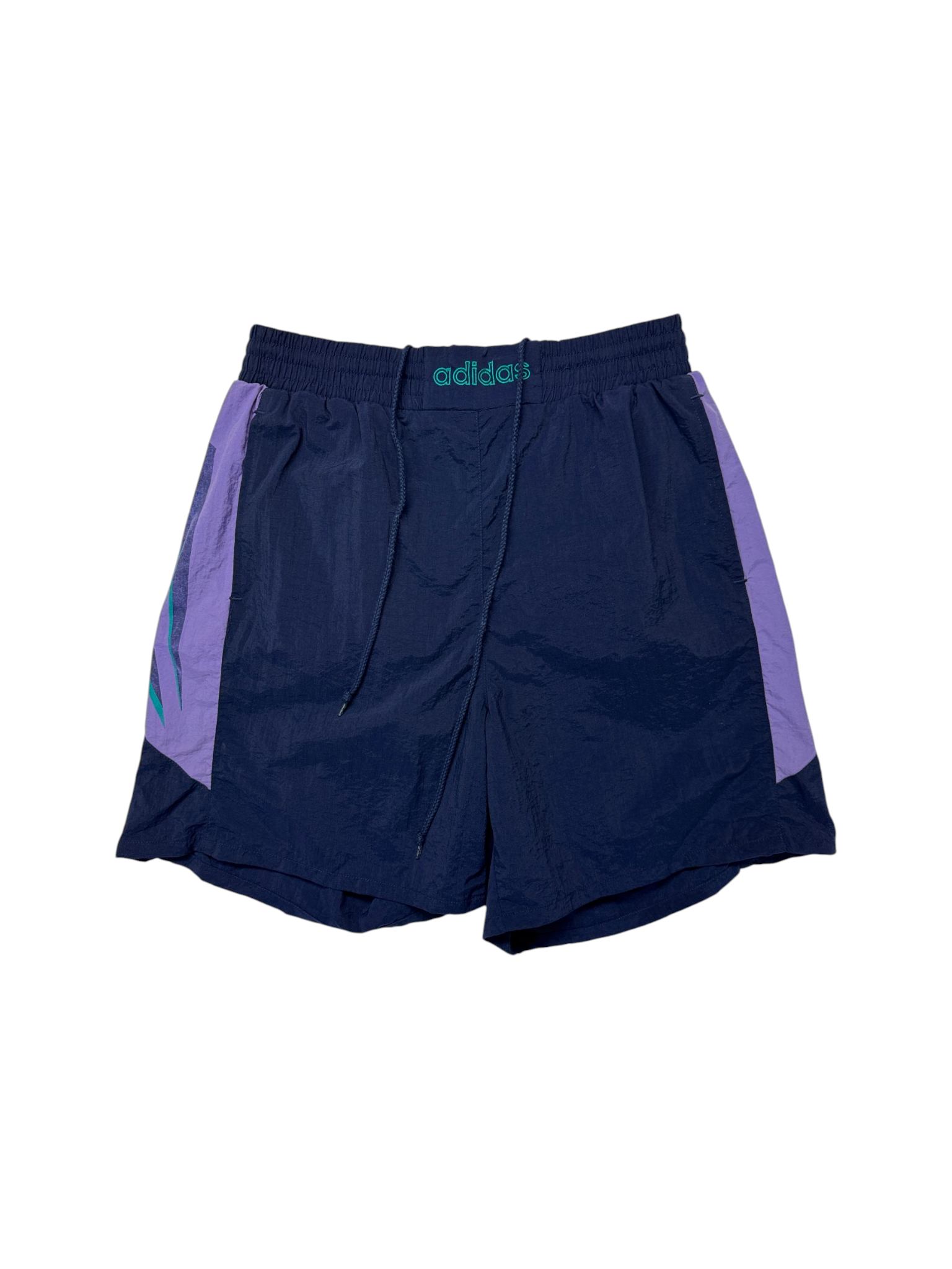 90s Adidas Shorts Dunkelblau Lila