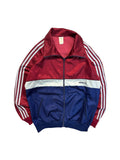80s Adidas Sportjacke Glanz Made In Hungaria Blau Rot D7 L