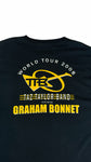 Fruit Of The Loom Shirt 2008 Taz Taylor Band Featuring Graham Bonnet World Tour Schwarz XL-XXL