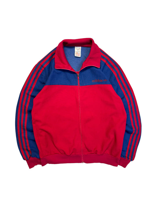 80s Adidas Sportjacke Steaua Bukarest 1986 Europapokalmeister Template Made In Yugoslavia Rot Blau M-L
