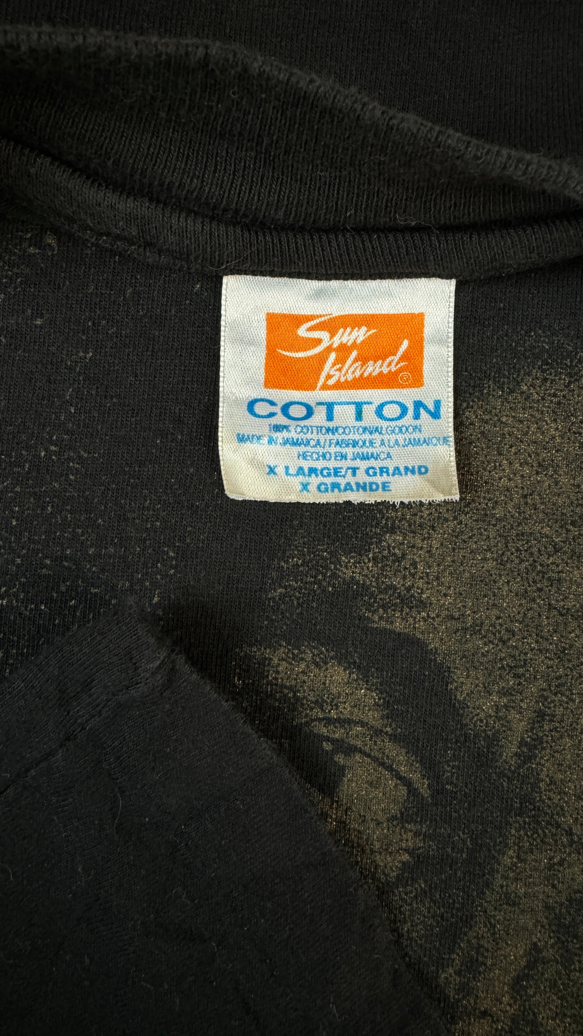Vintage Sun Island Shirt 1996 Bob Marley Legend Single Stitch Schwarz XL