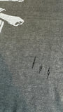 Vintage Motörhead Shirt "march or die" x "Weihnachtsmann" By Sebastian Krüger Ausgeblichen Trashed Schwarz L