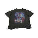 Vintage Motörhead Shirt "march or die" x "Weihnachtsmann" By Sebastian Krüger Ausgeblichen Trashed Schwarz L