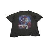 Vintage Motörhead Shirt "march or die" x "Weihnachtsmann" By Sebastian Krüger Ausgeblichen Trashed Schwarz L