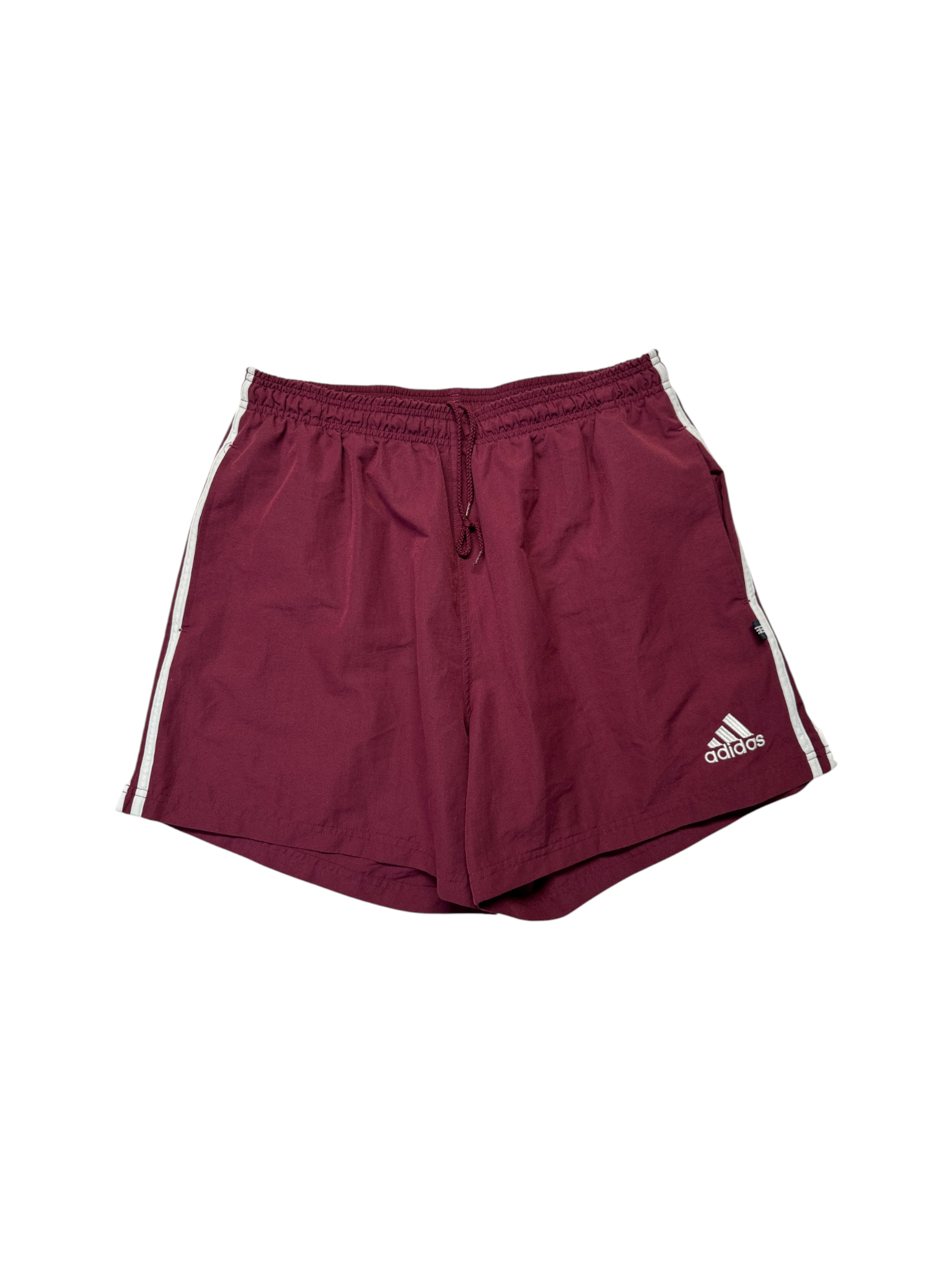 90s Adidas Sport Shorts Burgunderrot