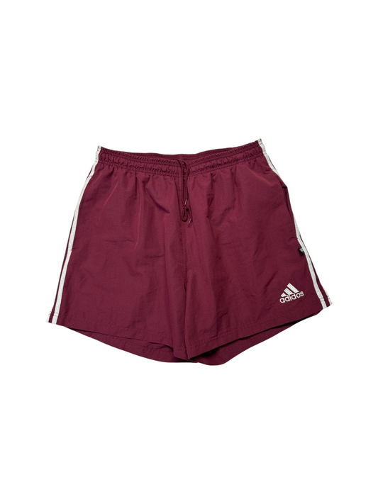 90s Adidas Sport Shorts Burgunderrot