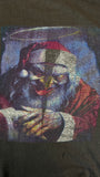 Vintage Motörhead Shirt "march or die" x "Weihnachtsmann" By Sebastian Krüger Ausgeblichen Trashed Schwarz L