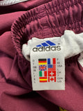 90s Adidas Sport Shorts Burgunderrot