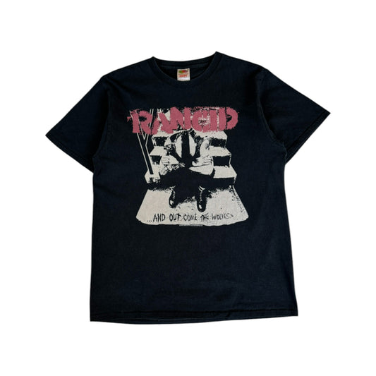 Fruit Of The Loom Shirt 2005 Rancid "... and out come the wolves" Schwarz L