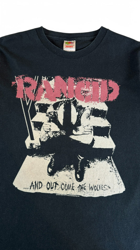 Fruit Of The Loom Shirt 2005 Rancid "... and out come the wolves" Schwarz L