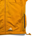 Late 90s Adidas-Salomon AG Basketball Warmup Jacke Abnehmbare Kapuze Gelb 176 M-L