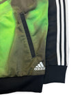 Rare! 00s Adidas Sample Sportjacke Firebird Subway Print Schwarz Grün M