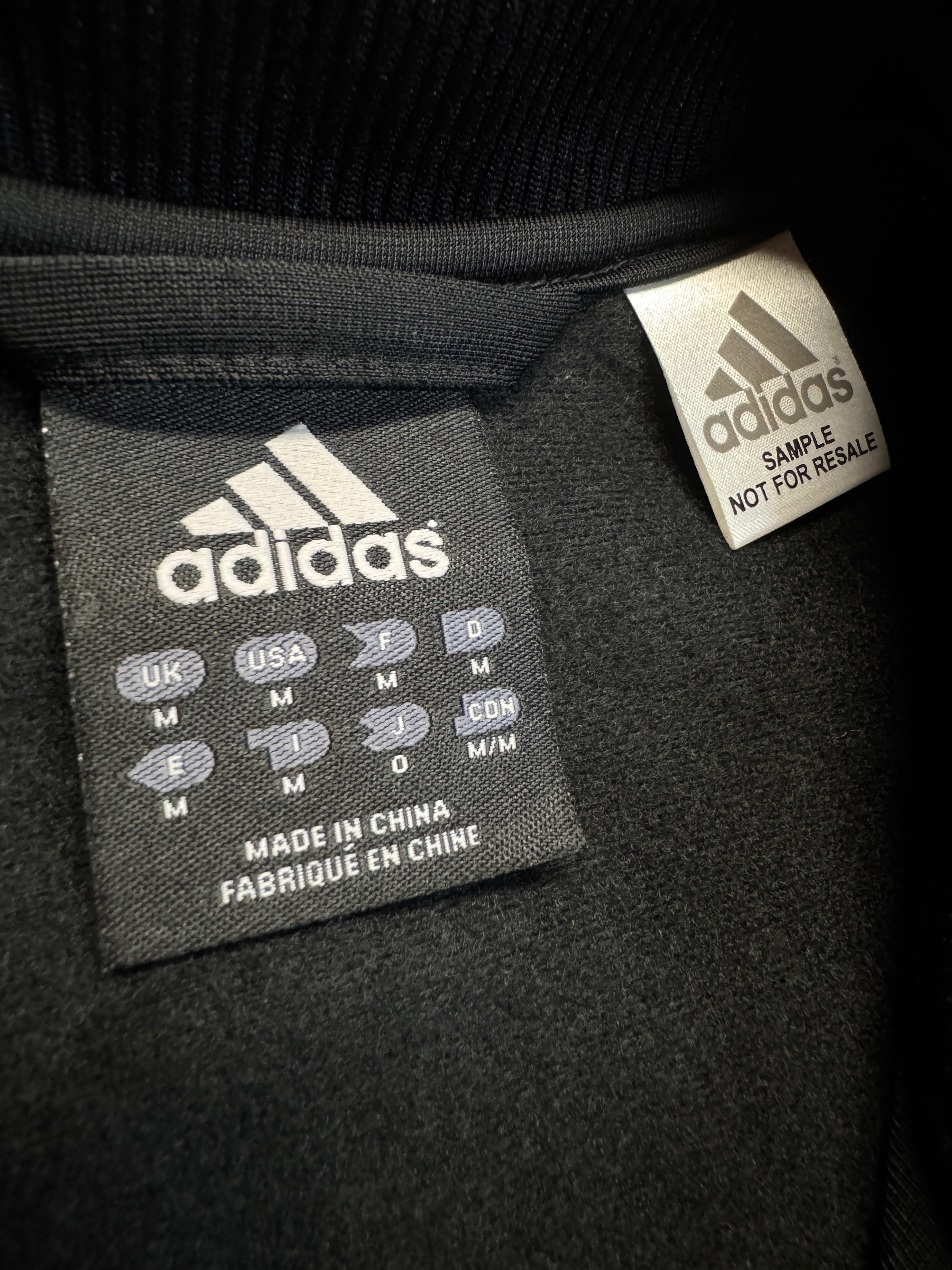 Rare! 00s Adidas Sample Sportjacke Firebird Subway Print Schwarz Grün M