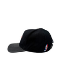 90s Pro Standard NBA Cap New Orleans Pelicans Leather Visor Pin Buckle Strapback Schwarz