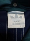90s Adidas Sportjacke Abnehmbare Kapuze Grün Lila D7 L