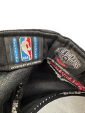 90s Pro Standard NBA Cap New Orleans Pelicans Leather Visor Pin Buckle Strapback Schwarz