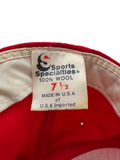 90s Sports Specialties MLB Cap St. Louis Cardinals Wolle Made In USA Rot 7 1/2