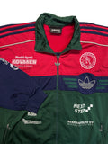 90s Adidas Sportjacke Varkaus Enson Pallo Eishockey Finnland Rot Blau D7 L-XL