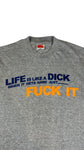 Elite Shirt 2004 "DJ Sammy Heaven World Tour- Life is like a dick..." Riu Palace Grau XXL