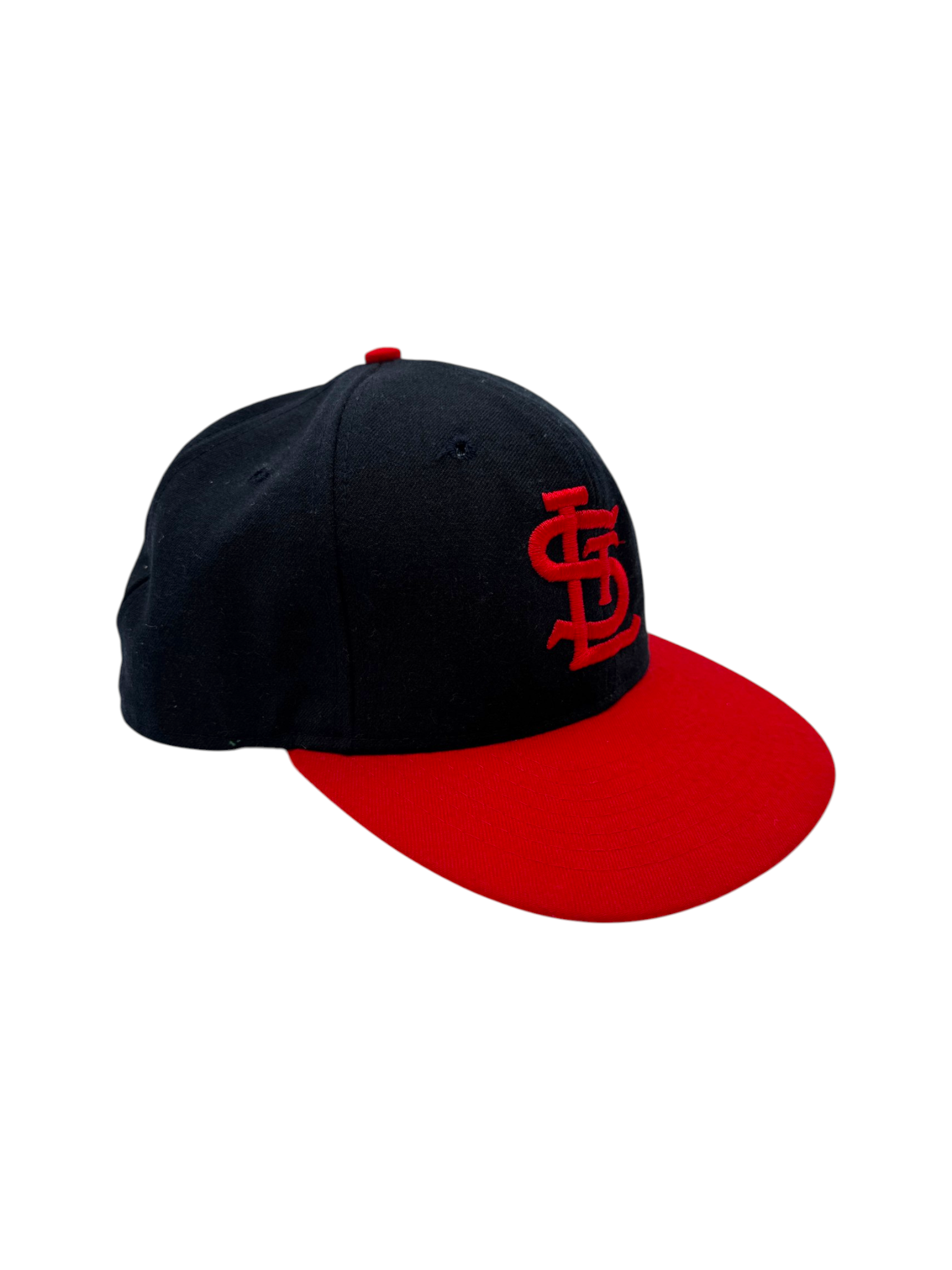 90s Roman Pro MLB Cap St Louis Cardinals Leather Band Schwarz Rot 7 5/8