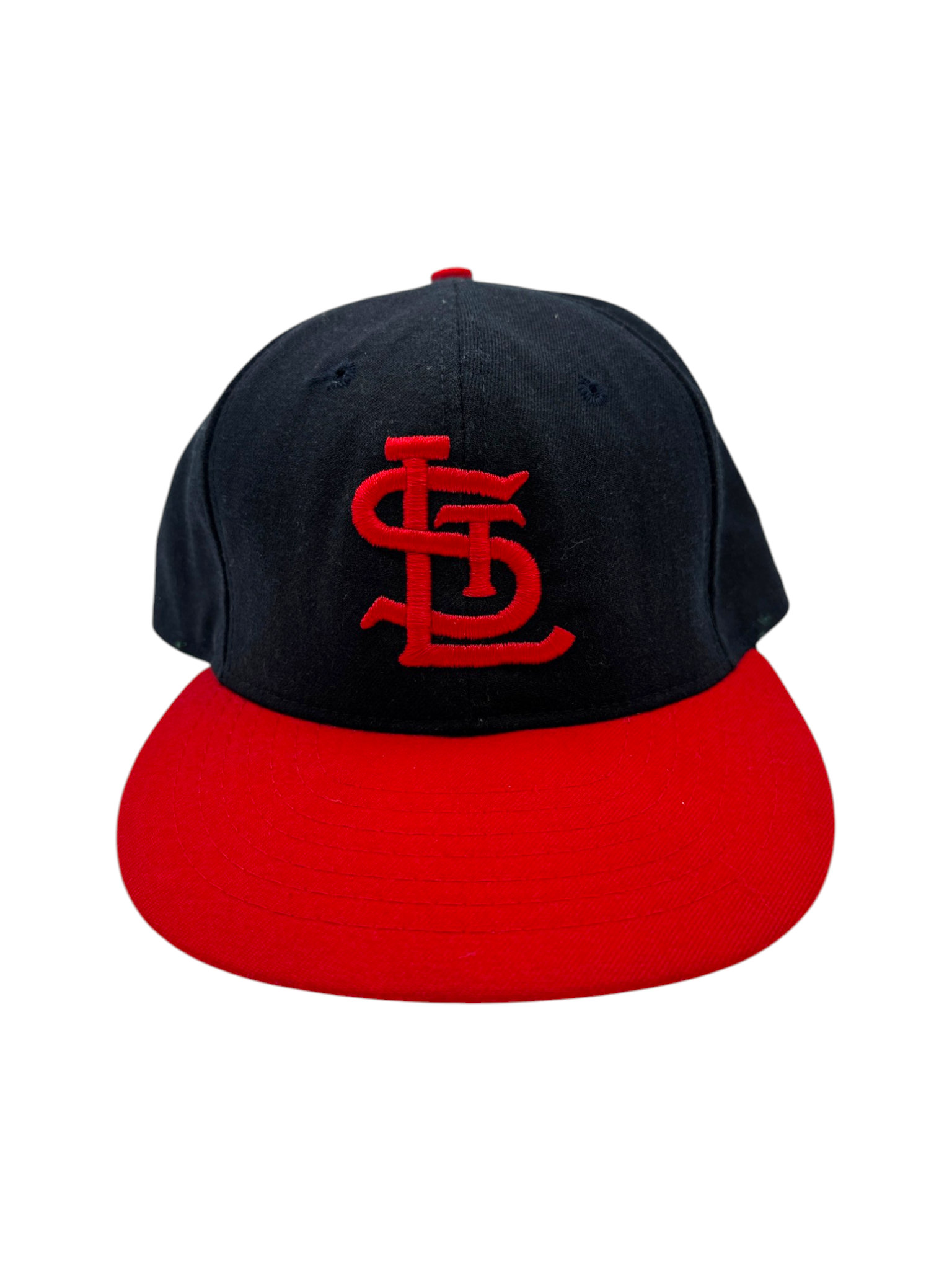 90s Roman Pro MLB Cap St Louis Cardinals Leather Band Schwarz Rot 7 5/8