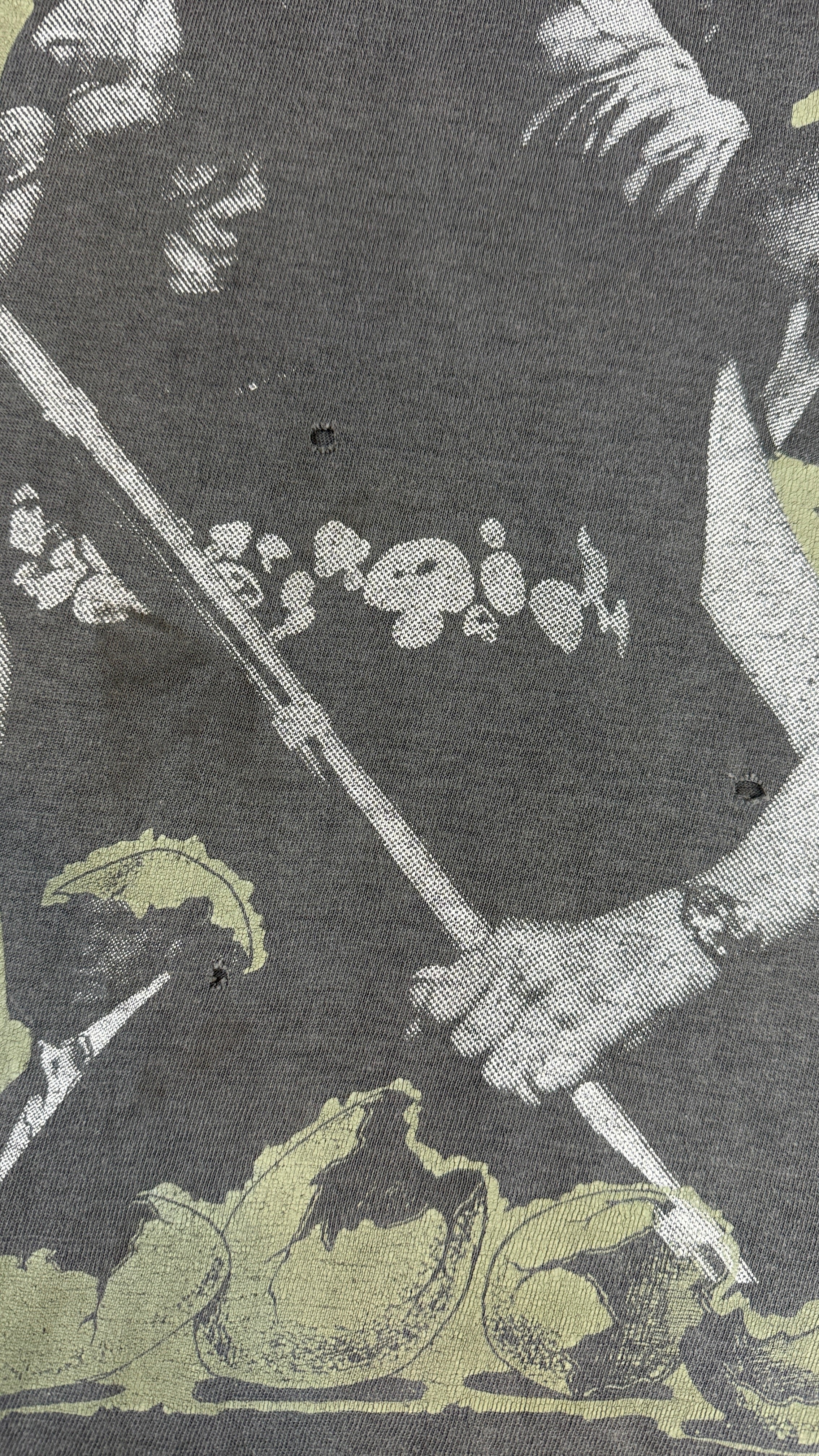 Vintage Shirt 90s The Black Crows Trashed Faded Schwarz L-XL