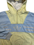 80s Adidas Damen Sportjacke/-hoodie "Colorado" Made In West Germany Gelb Grau 42 L