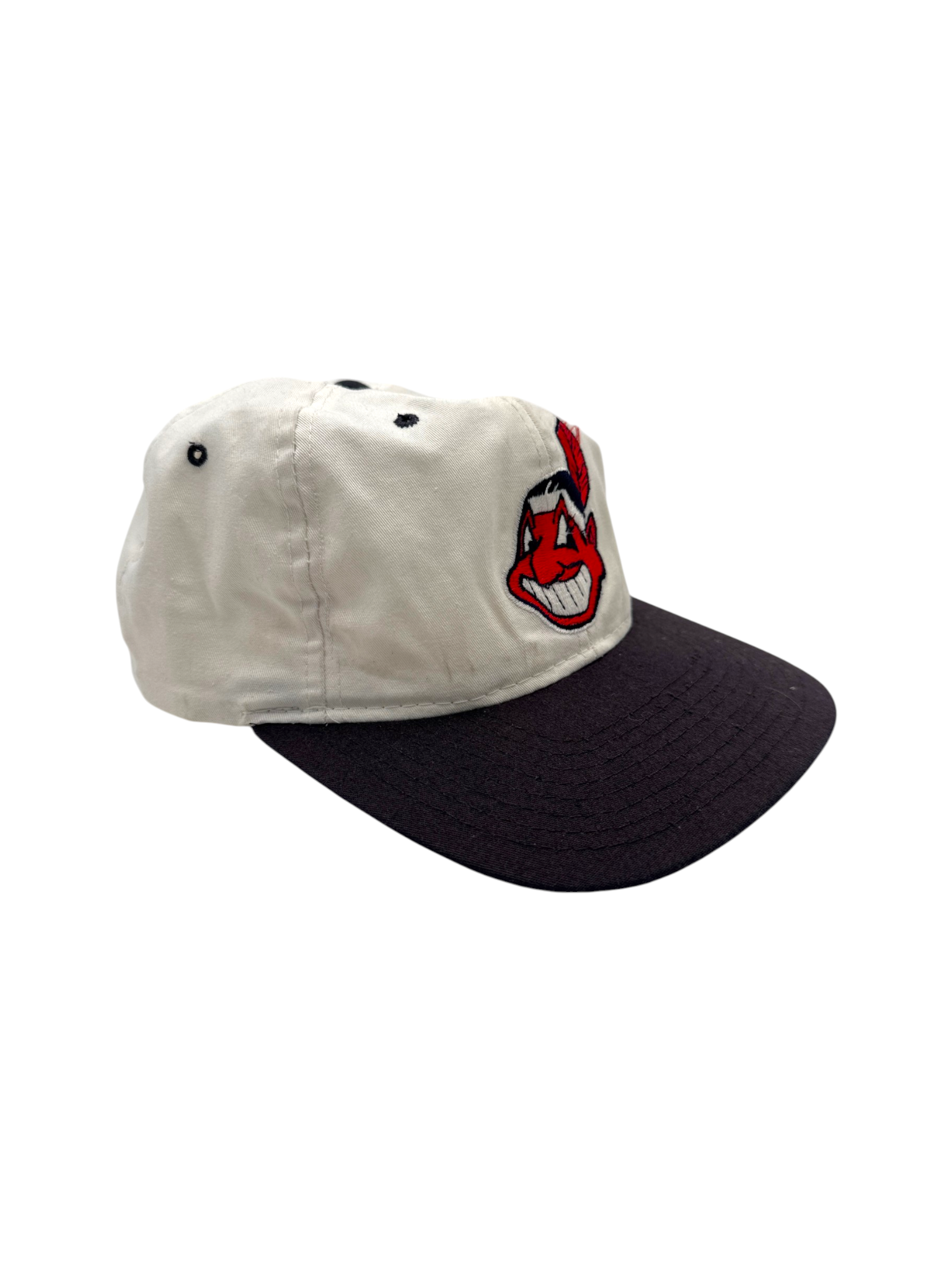 90s Starter MLB Cap Cleveland Indians Snapback Weiß