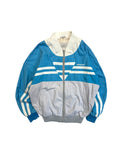 80s Adidas Sportjacke Frottee Futter Blau Grau D6 M-L