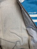 80s Adidas Sportjacke Frottee Futter Blau Grau D6 M-L