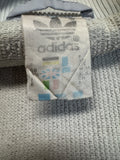 80s Adidas Sportjacke Frottee Futter Blau Grau D6 M-L