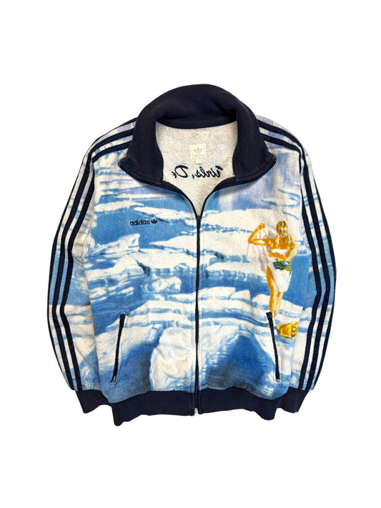 Rare! 2005 Adidas Frottee Sportjacke "Calendar Girls, December '83" Blau S