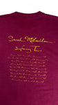 Vintage Stanfeld's Shirt 1993 Sarah McLachlan Fumbling Towards Ecstasy Single Stitch Made In Canada Rot XXL